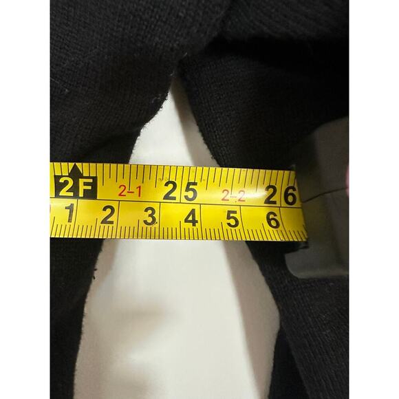 Calvin Klein XL Black Gold Flowers Travel Lounge Pullover Sweater Christmas Cozy - Picture 8 of 10